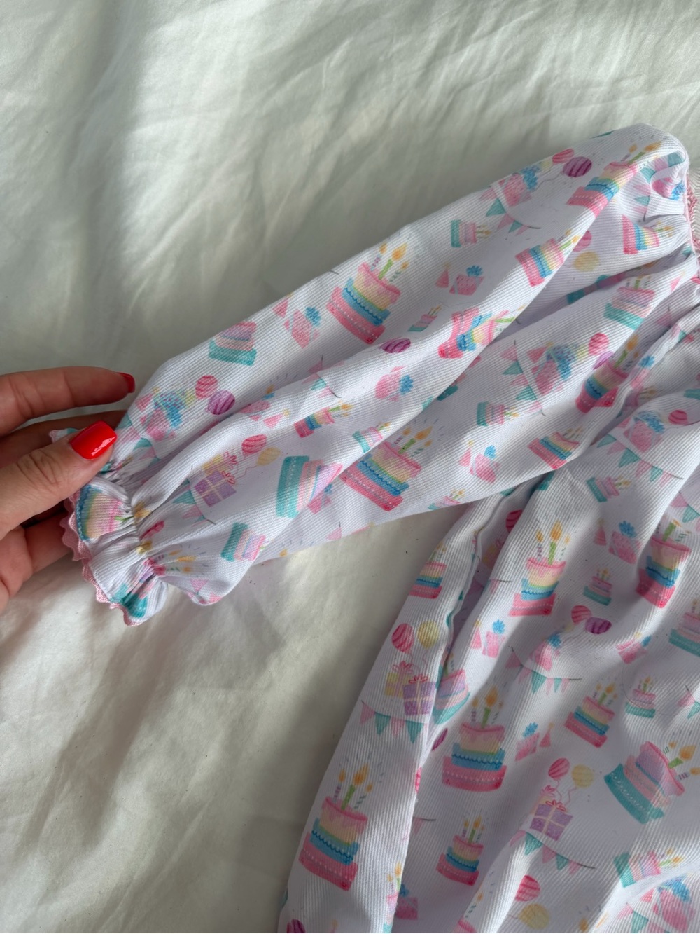 The Smocked Flamingo Baby “Birthday Girl” Onesie - Picture 5 of 9